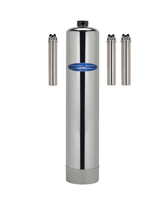 Stainless steel whole-house water filter system