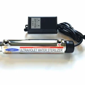 Stainless steel ultraviolet water sterilizer unit
