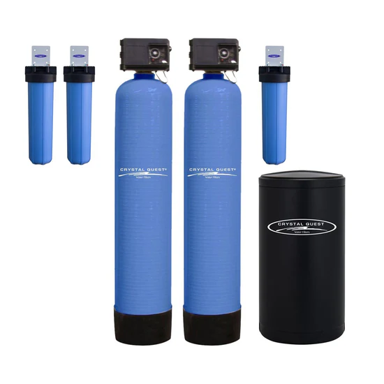 Twin-tank whole house water filtration system