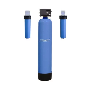 Blue whole-house water filtration system