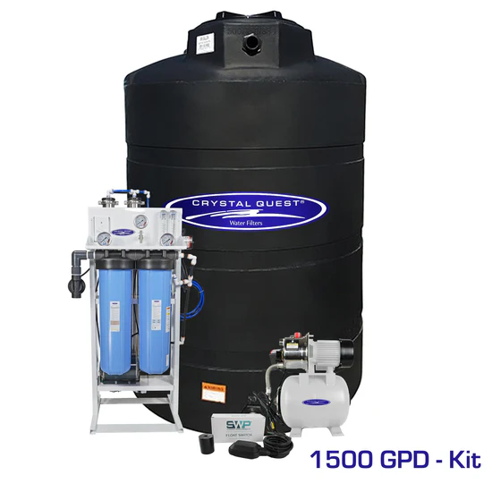 Crystal Quest 1500 GPD water filtration kit