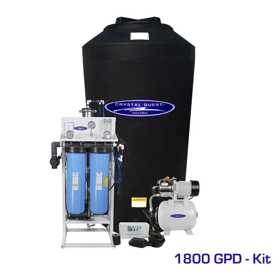 Crystal Quest 1800 GPD water filtration kit
