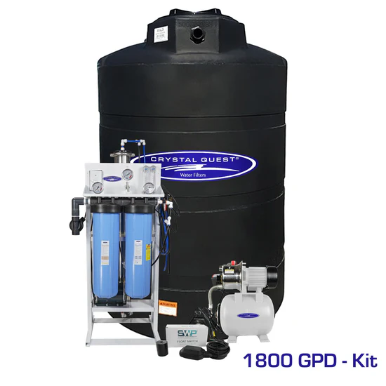 Crystal Quest 1800 GPD water filtration kit
