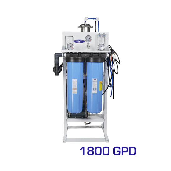 Commercial reverse osmosis water filtration system 1800 GPD