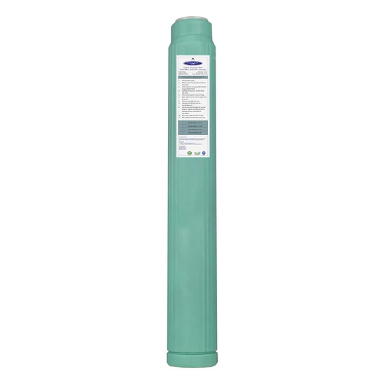 Slim green inline water filter cartridge
