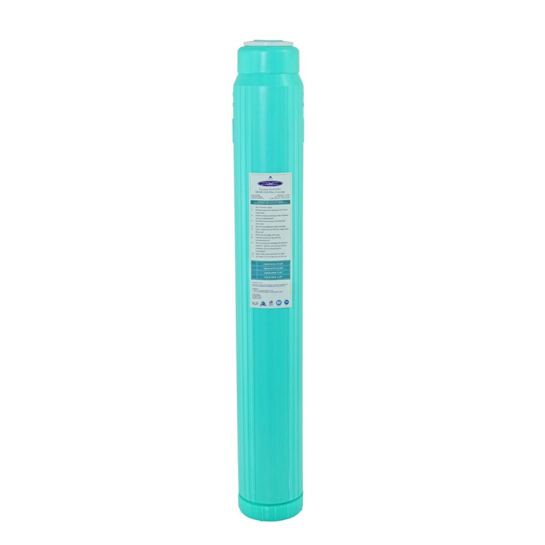 Turquoise inline water filter cartridge