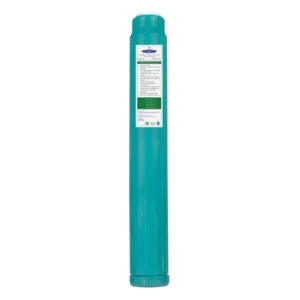Long teal water filter cartridge