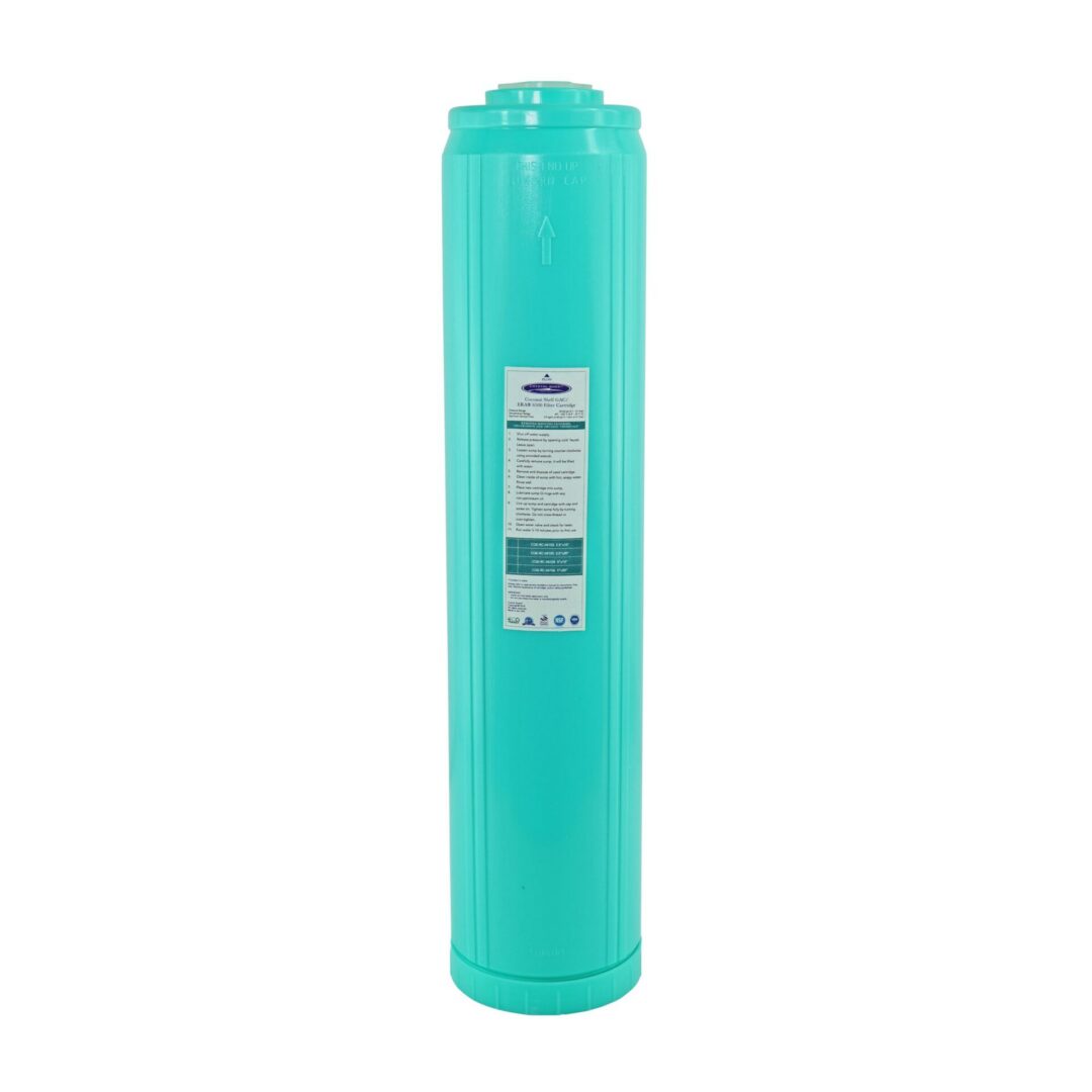 Turquoise inline water filter cartridge