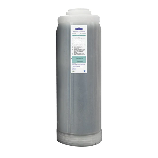 Large replacement water filter cartridge with label