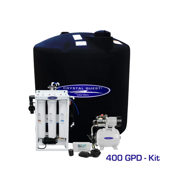 Crystal Quest 400 GPD water filtration kit