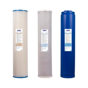 Three replacement water filter cartridges