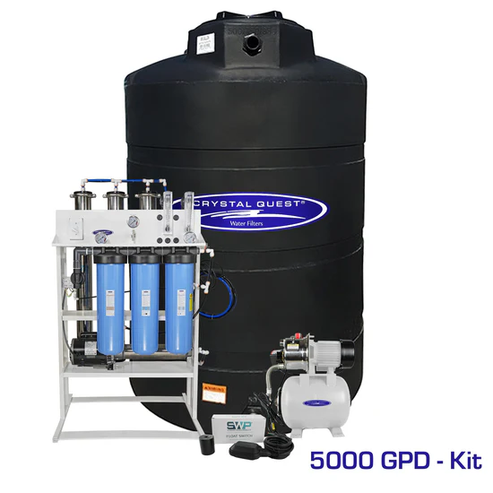 5000 GPD water filtration kit with tank