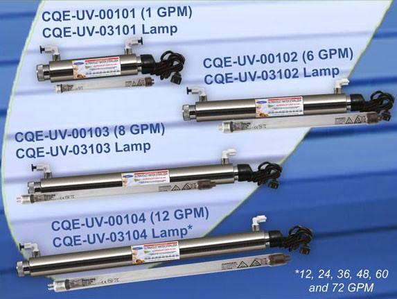Stainless steel UV water sterilizer lamps