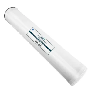 White cylindrical water filter cartridge
