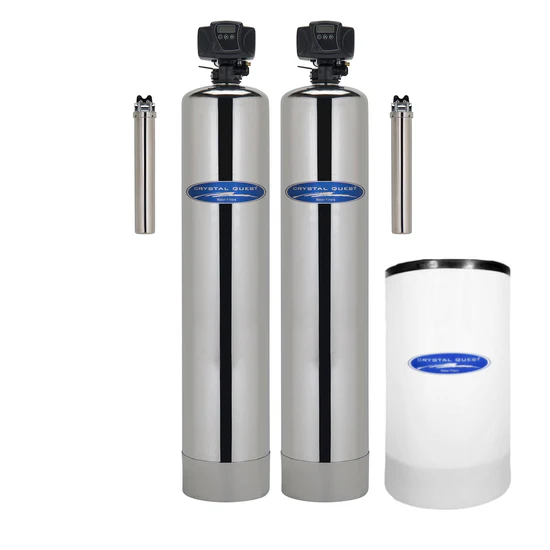 Whole-house water softener and filtration system