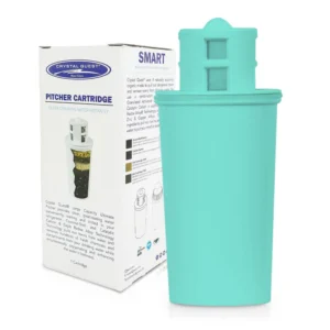 Turquoise pitcher water filter replacement cartridge