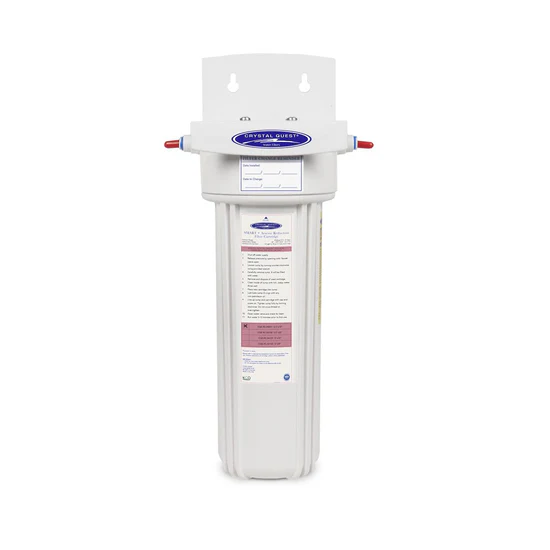 White whole-house water filter housing