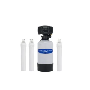 Whole-house water filter tank with three cartridges