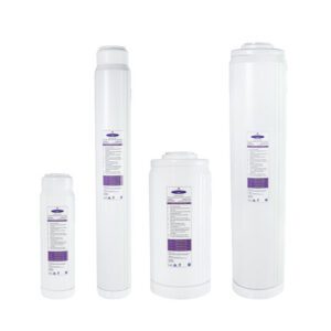 Set of four white water filter cartridges