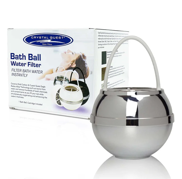 Stainless steel bath ball water filter