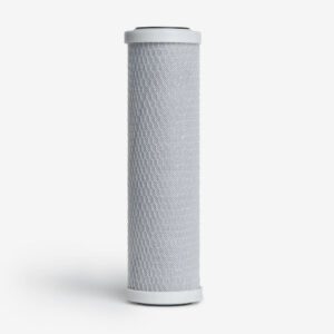 Cylindrical gray air purifier filter cartridge