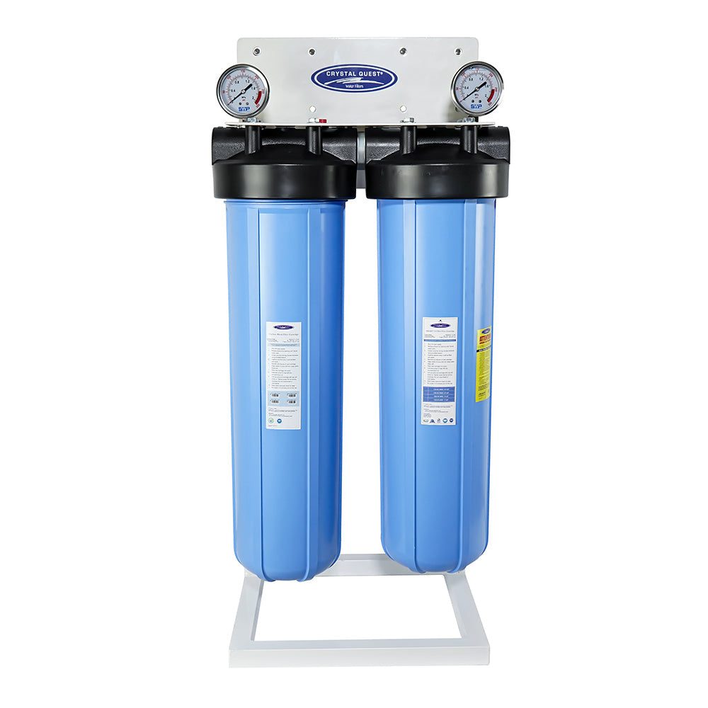 Dual blue whole-house water filter system