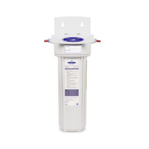 White whole house water filter housing