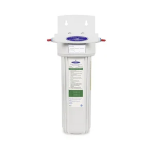 White water filter housing with fittings