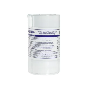 White Crystal Quest faucet mount replacement cartridge