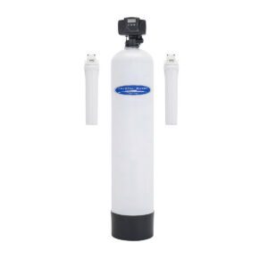 Whole house water filtration tank with two cartridges
