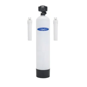 Whole house water softener system with filters
