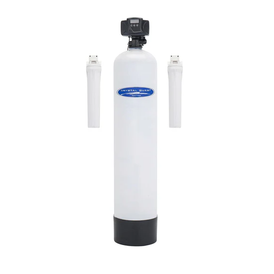 Whole house water softener system with filters