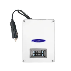 White car power inverter with digital display