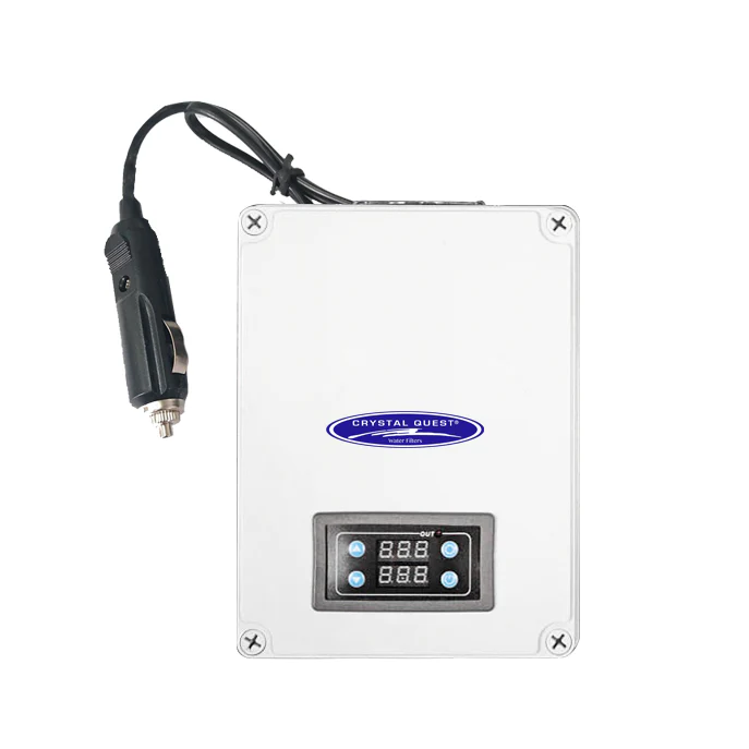 White car power inverter with digital display