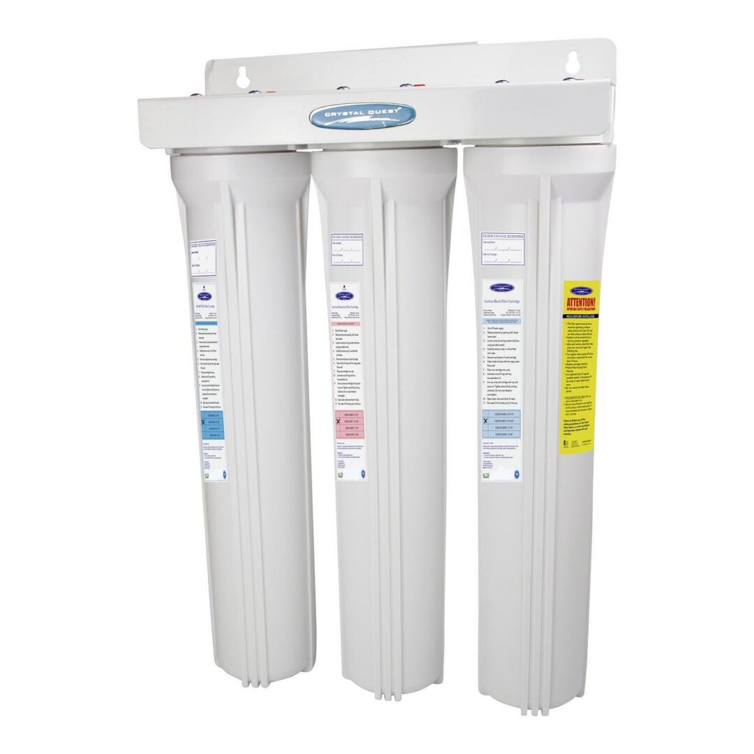 Three-stage white water filter system