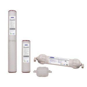 Reverse osmosis water filter cartridge set
