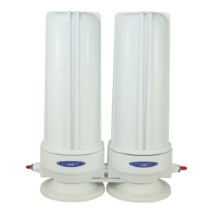 Dual stage white countertop water filter