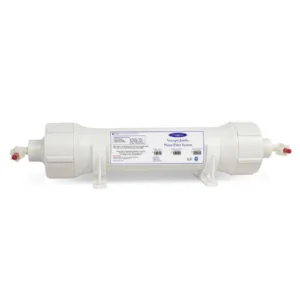 White inline water filter cartridge